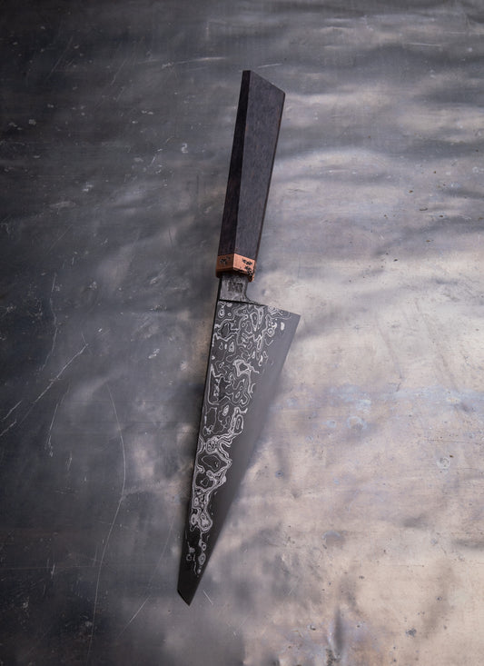 175mm damascus clad petty