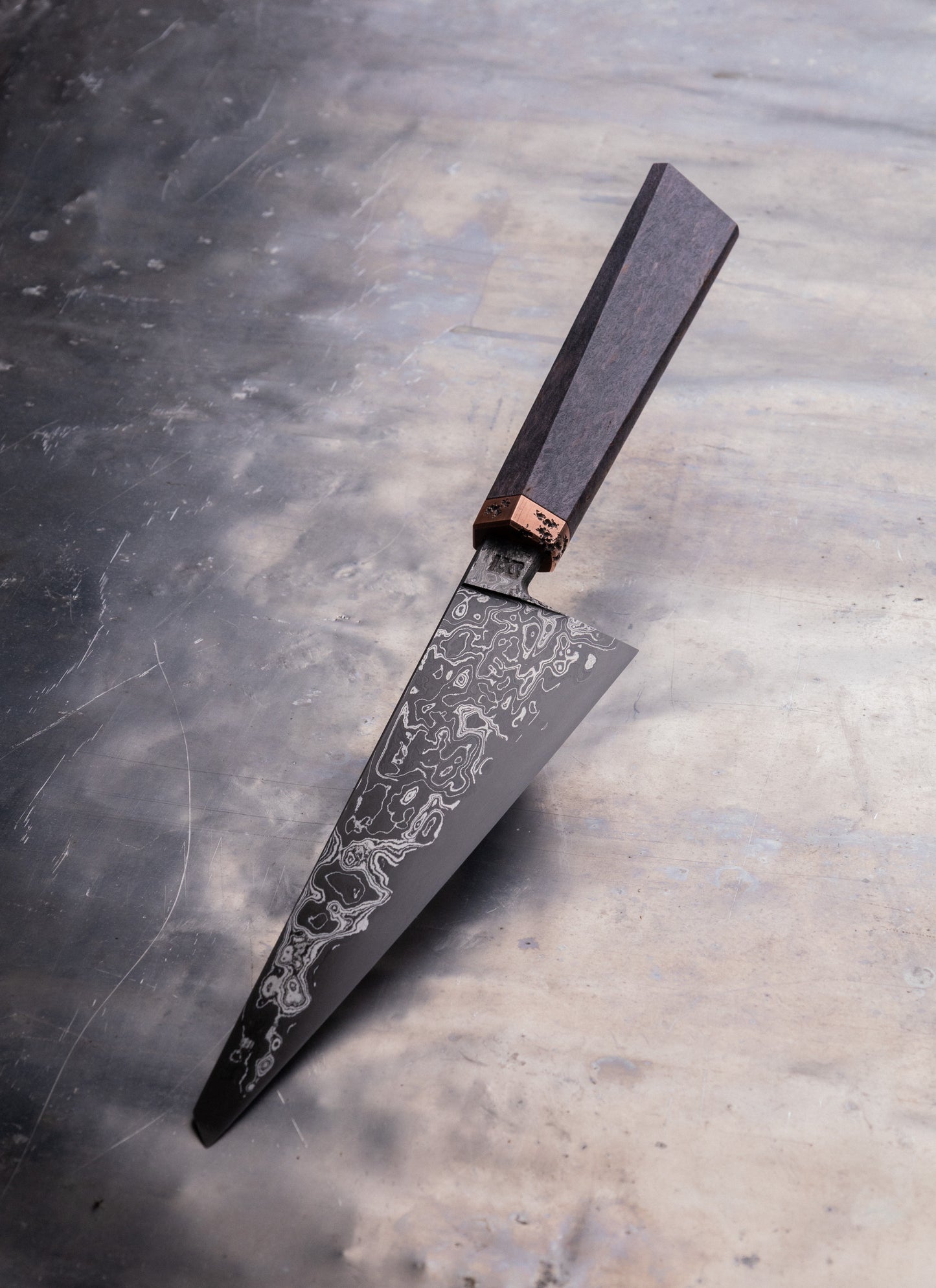 175mm damascus clad petty