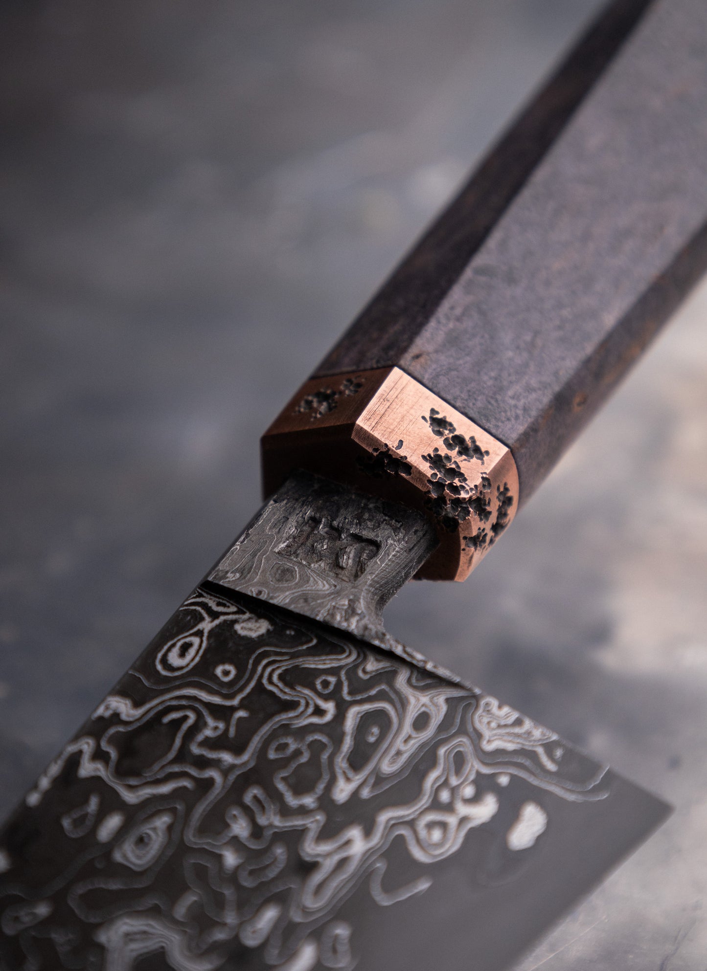 175mm damascus clad petty