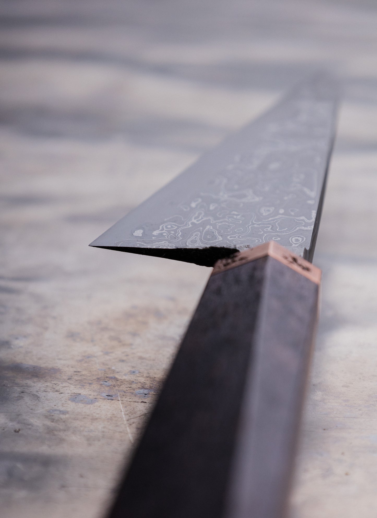 175mm damascus clad petty
