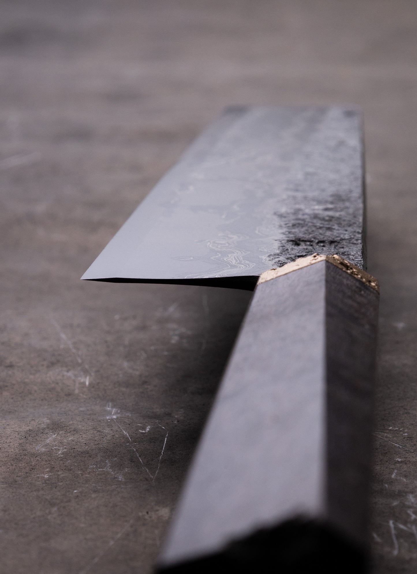 180mm damascus clad nakiri