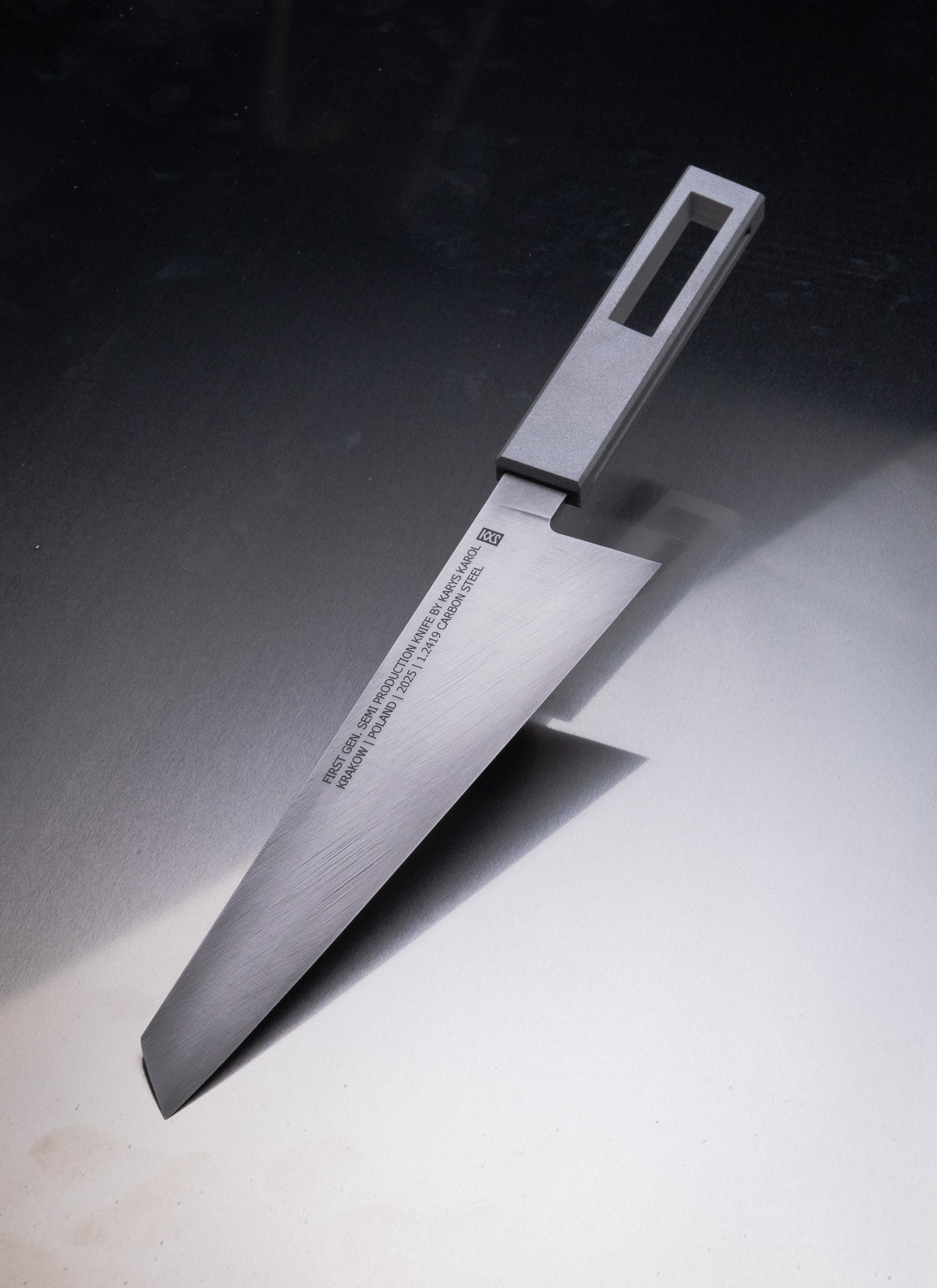 215mm semi production monosteel gyuto