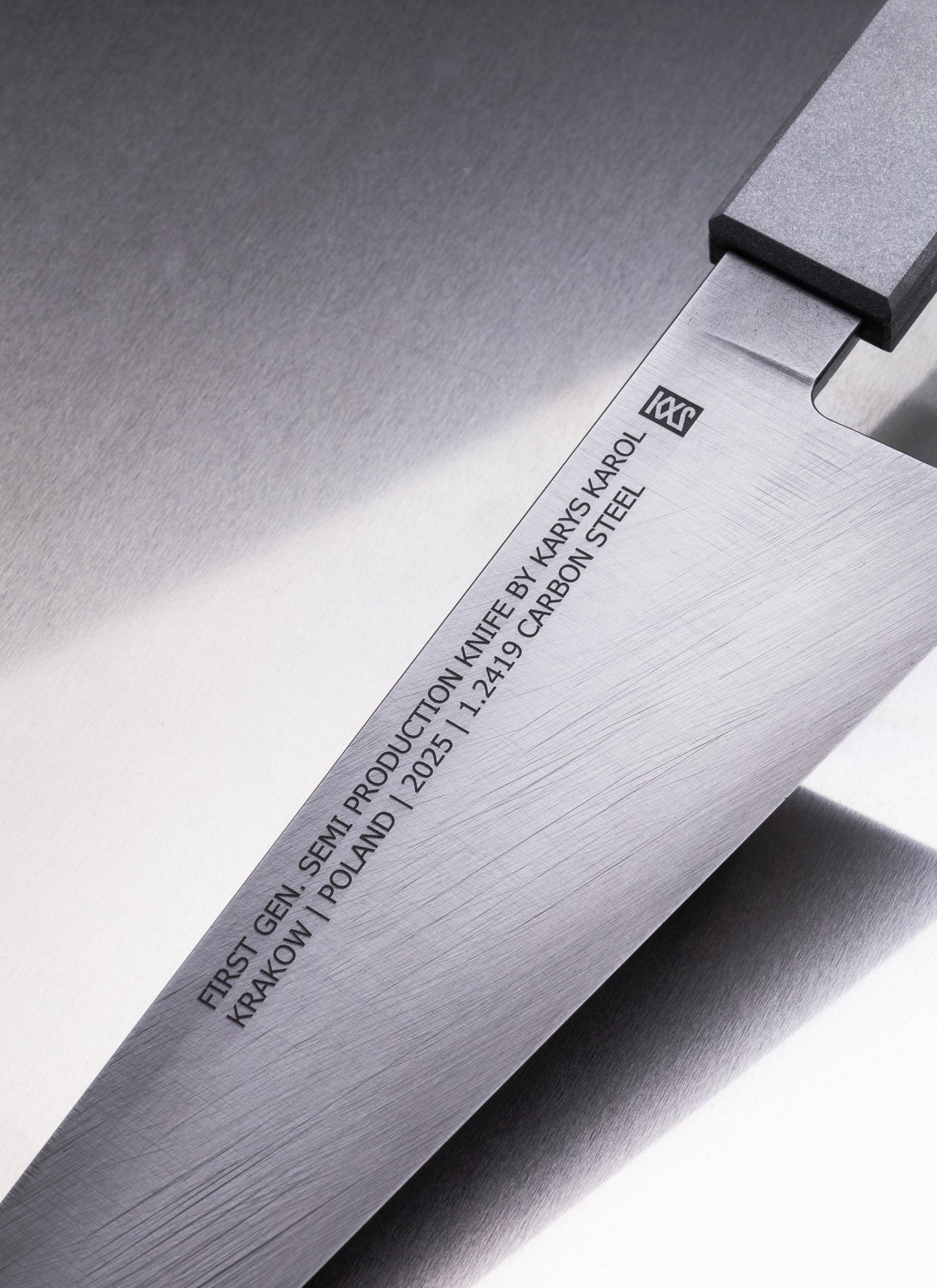 215mm semi production monosteel gyuto
