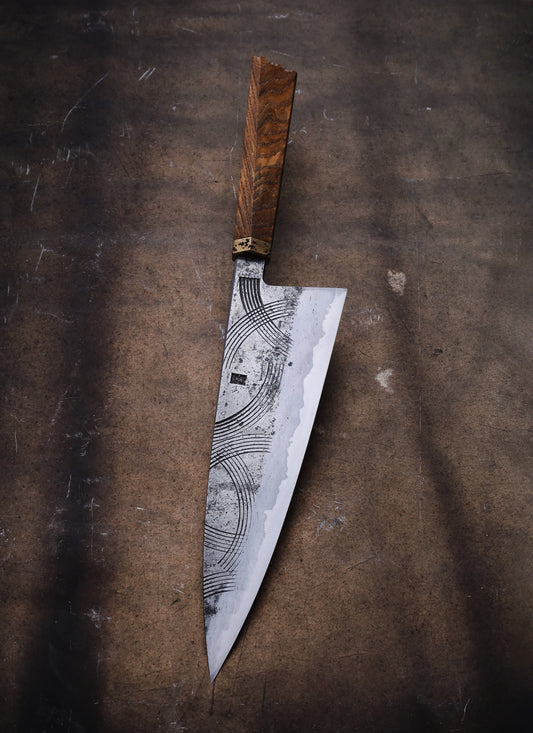 240mm wrought San Mai gyuto