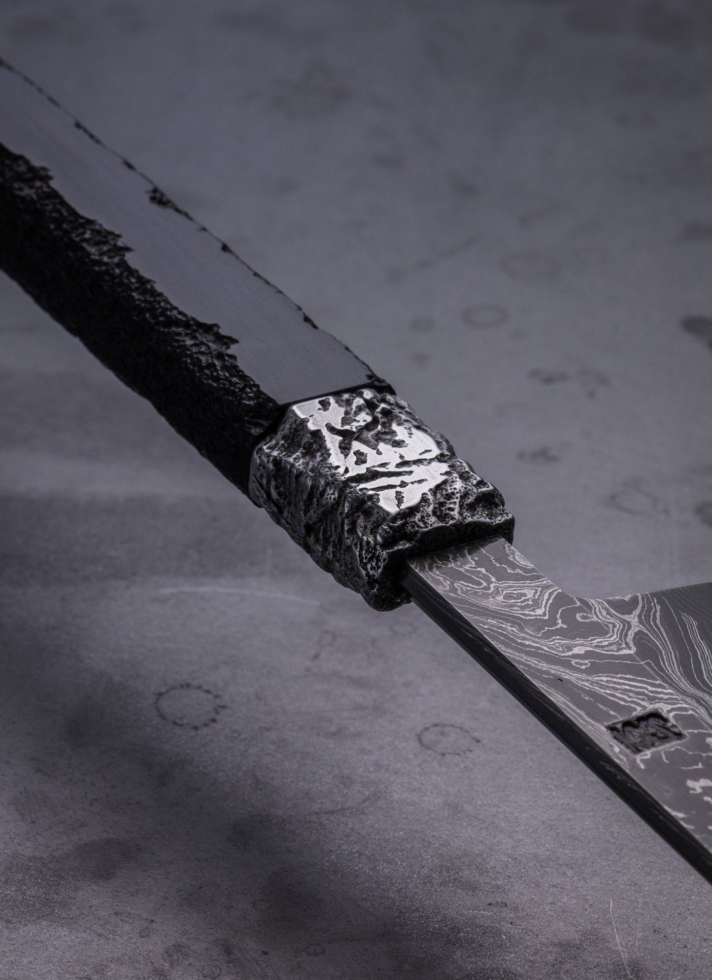 340mm damascus sakimaru sujihiki