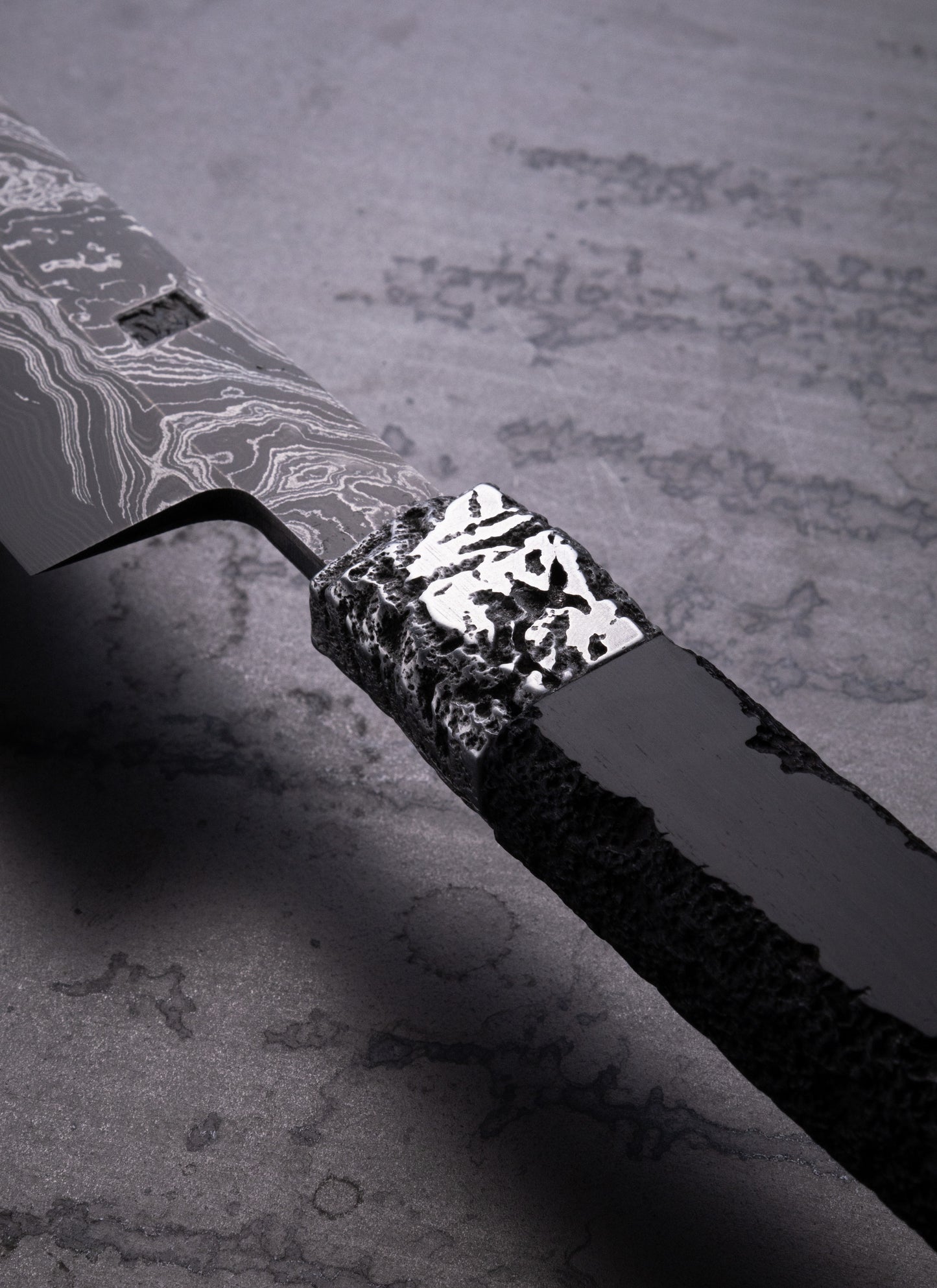 340mm damascus sakimaru sujihiki