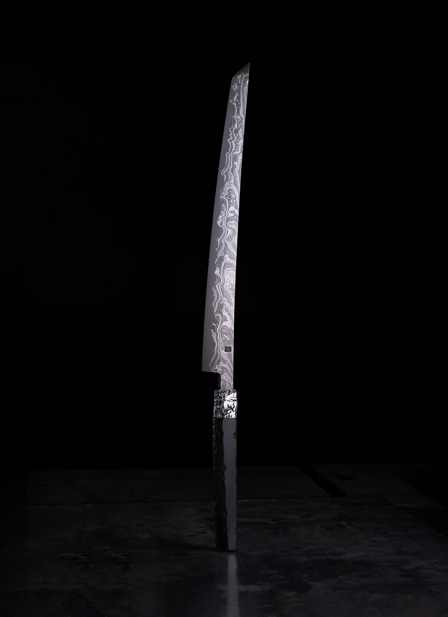 340mm damascus sakimaru sujihiki