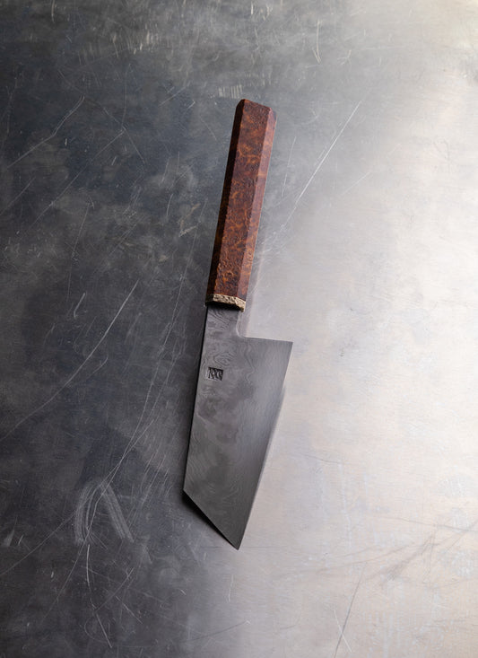 120mm damascus honyaki ko-bunka
