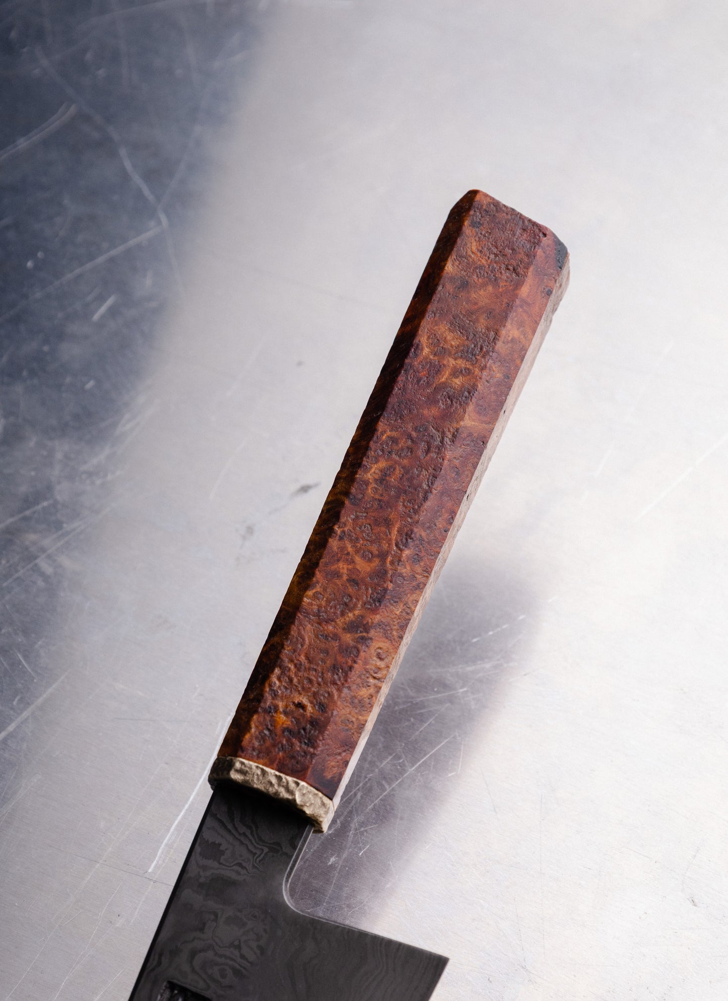 120mm damascus honyaki ko-bunka
