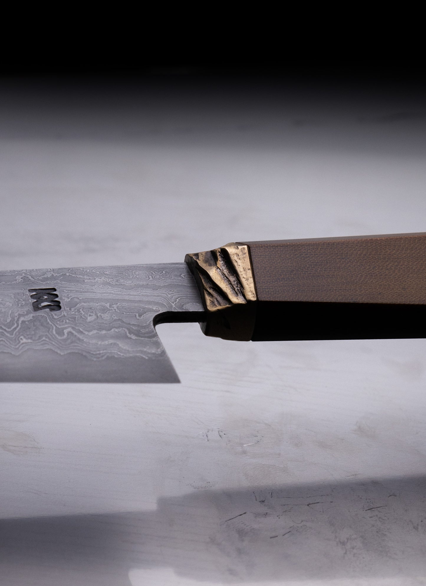 125mm damascus clad petty