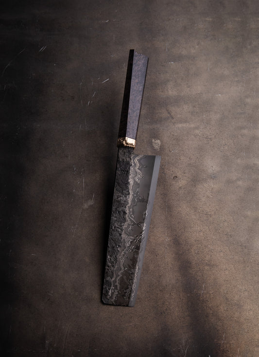 180mm damascus clad nakiri