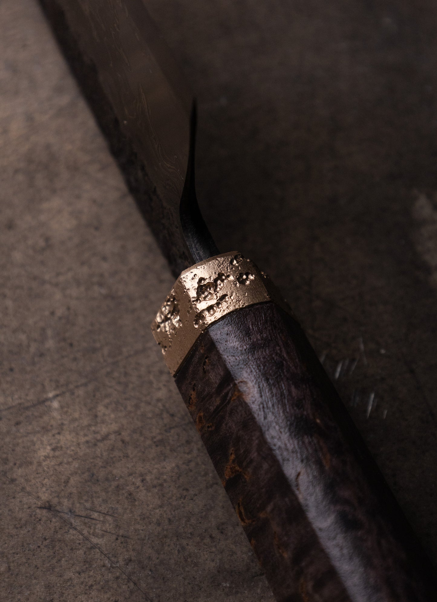 180mm damascus clad nakiri