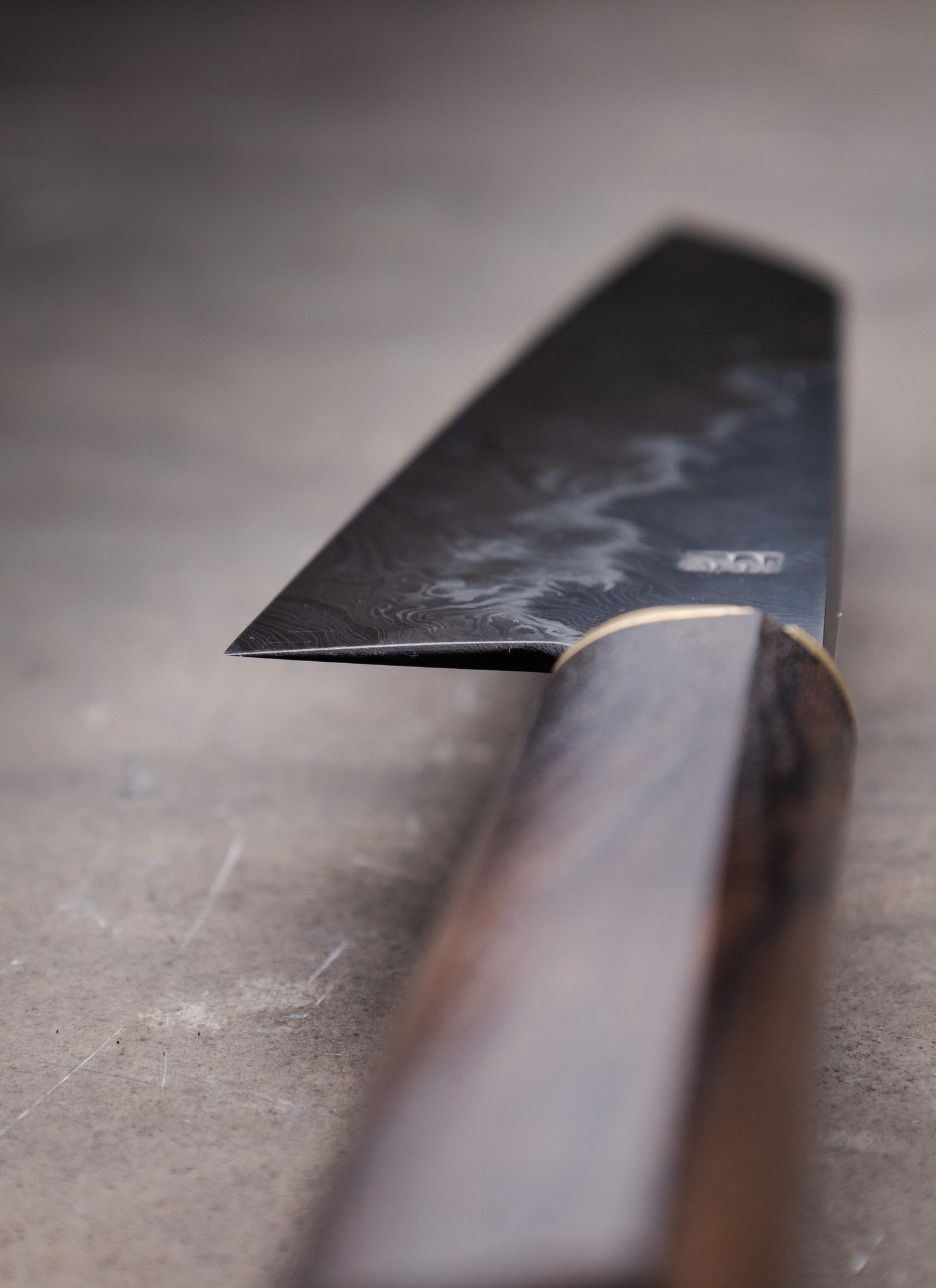 195mm damascus honyaki gyuto