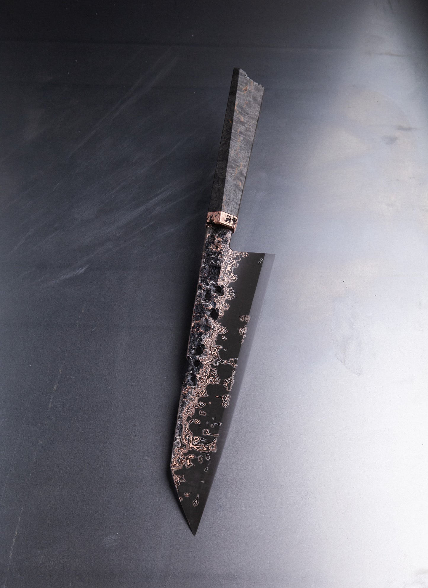 210mm copper damascus gyuto