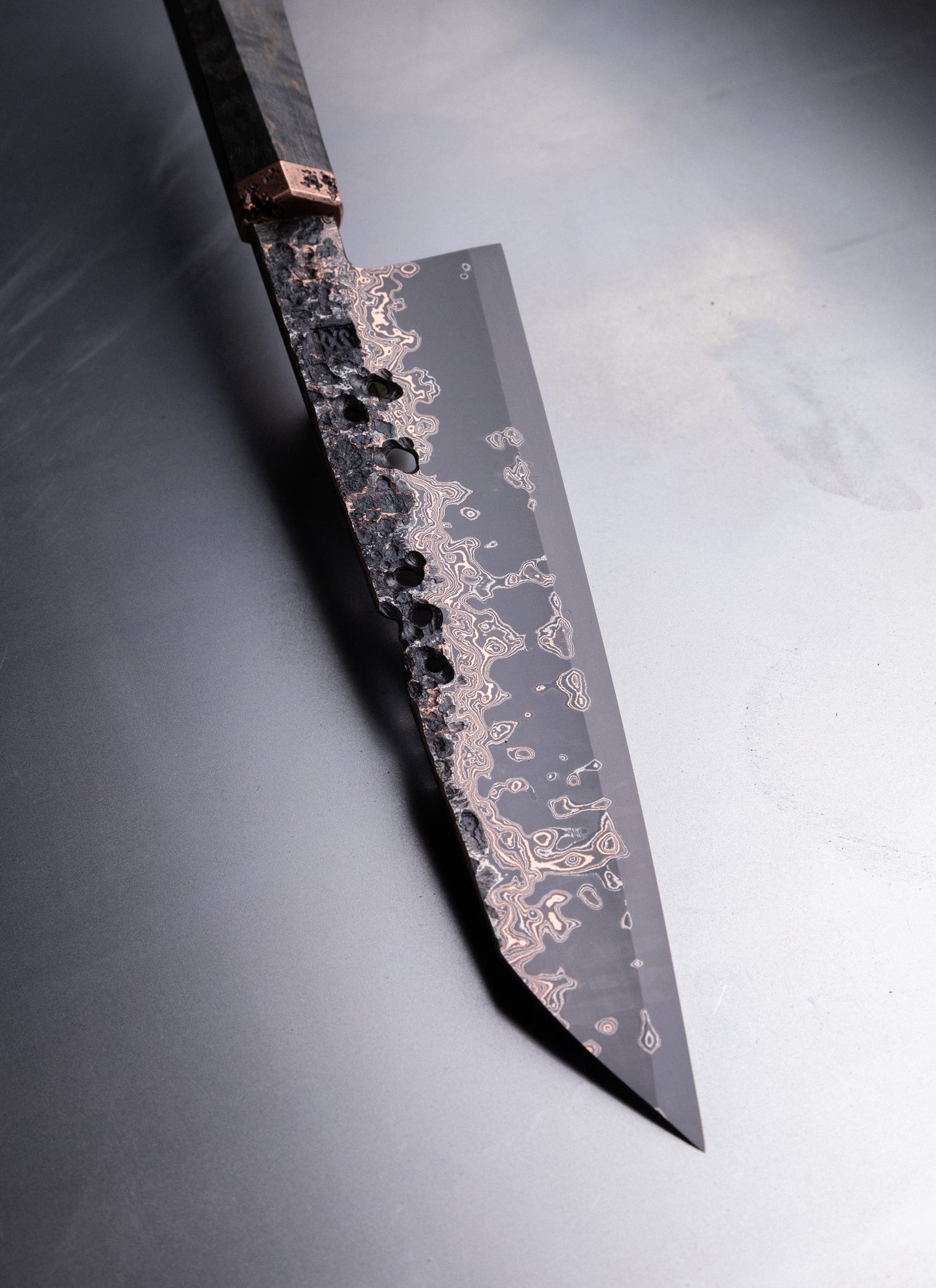 210mm copper damascus gyuto