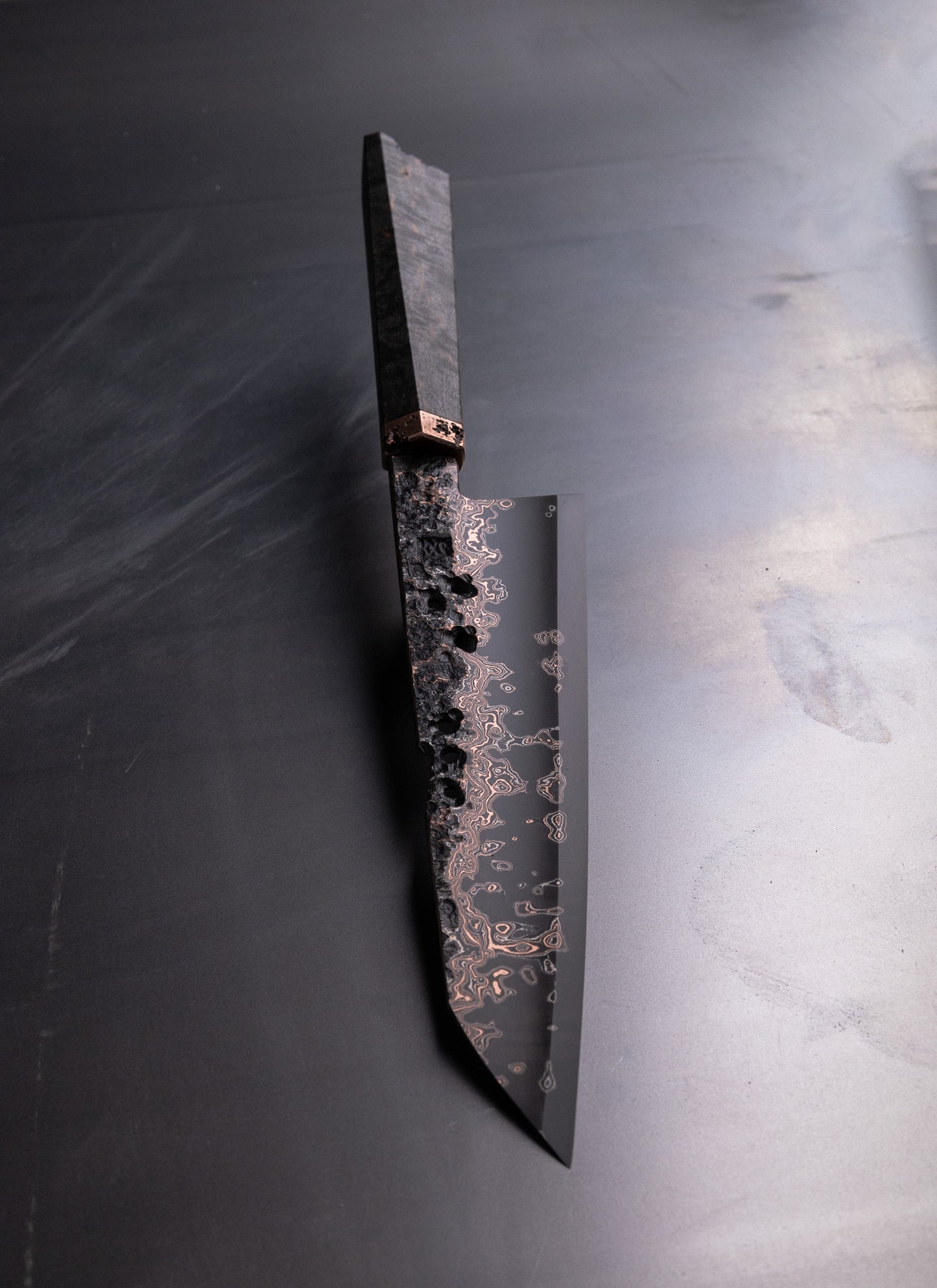 210mm copper damascus gyuto