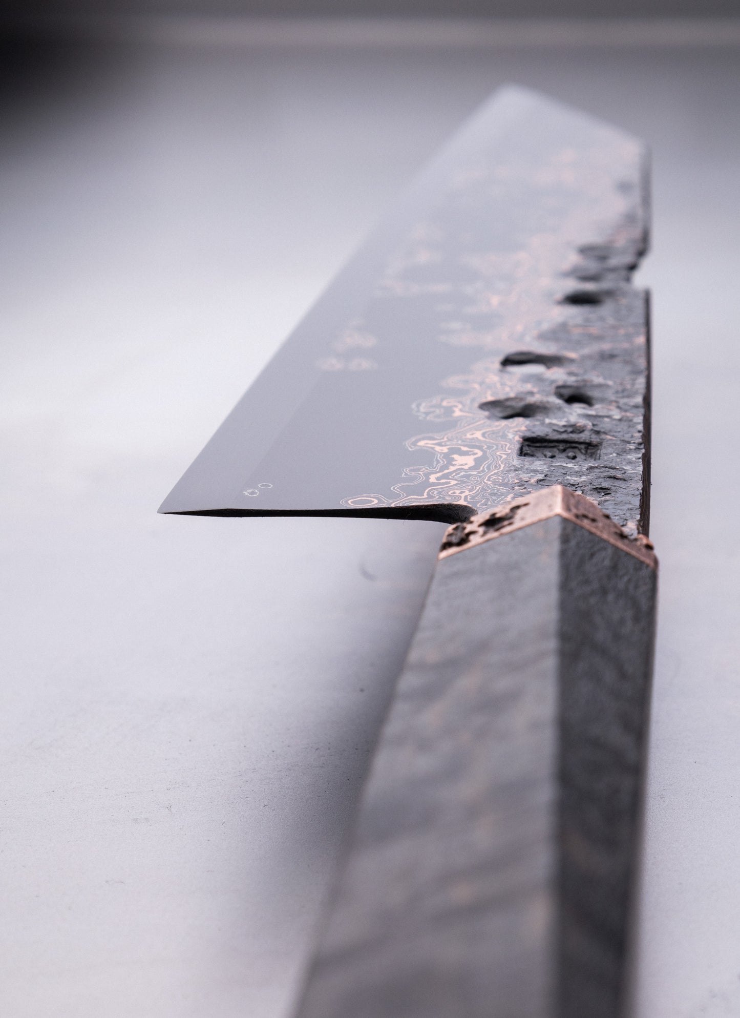 210mm copper damascus gyuto