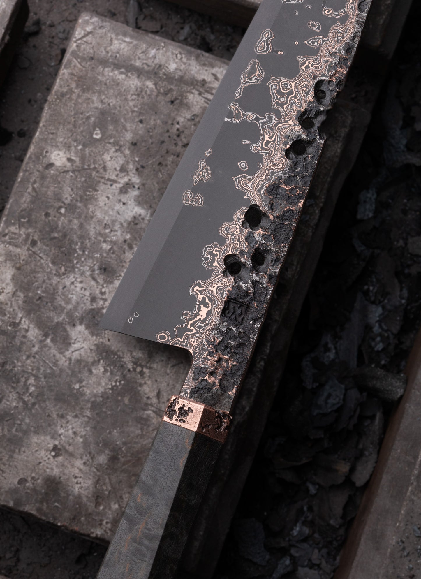 210mm copper damascus gyuto