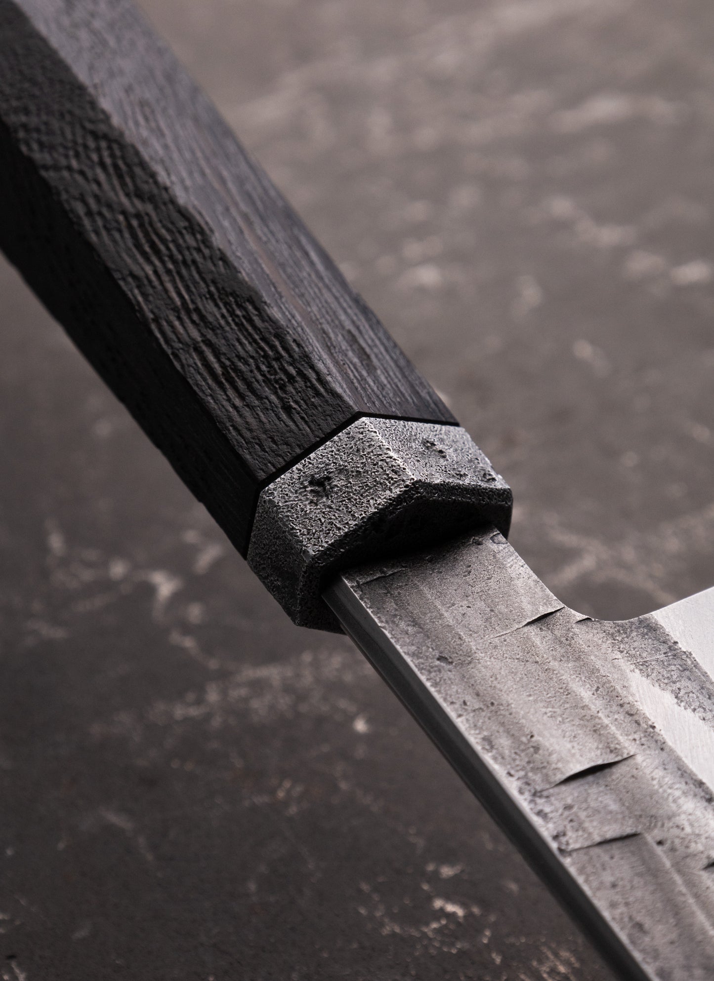 220mm stainless clad santoku