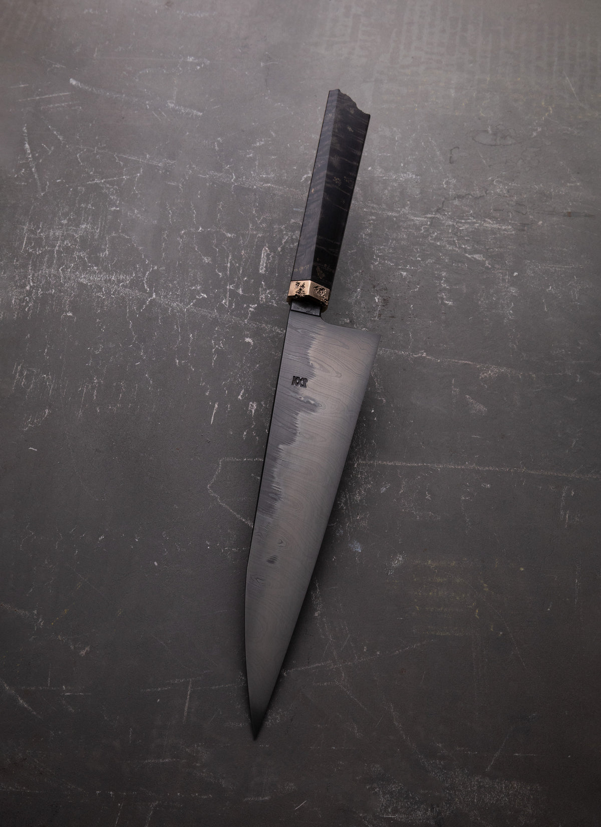 225mm damascus honyaki gyuto