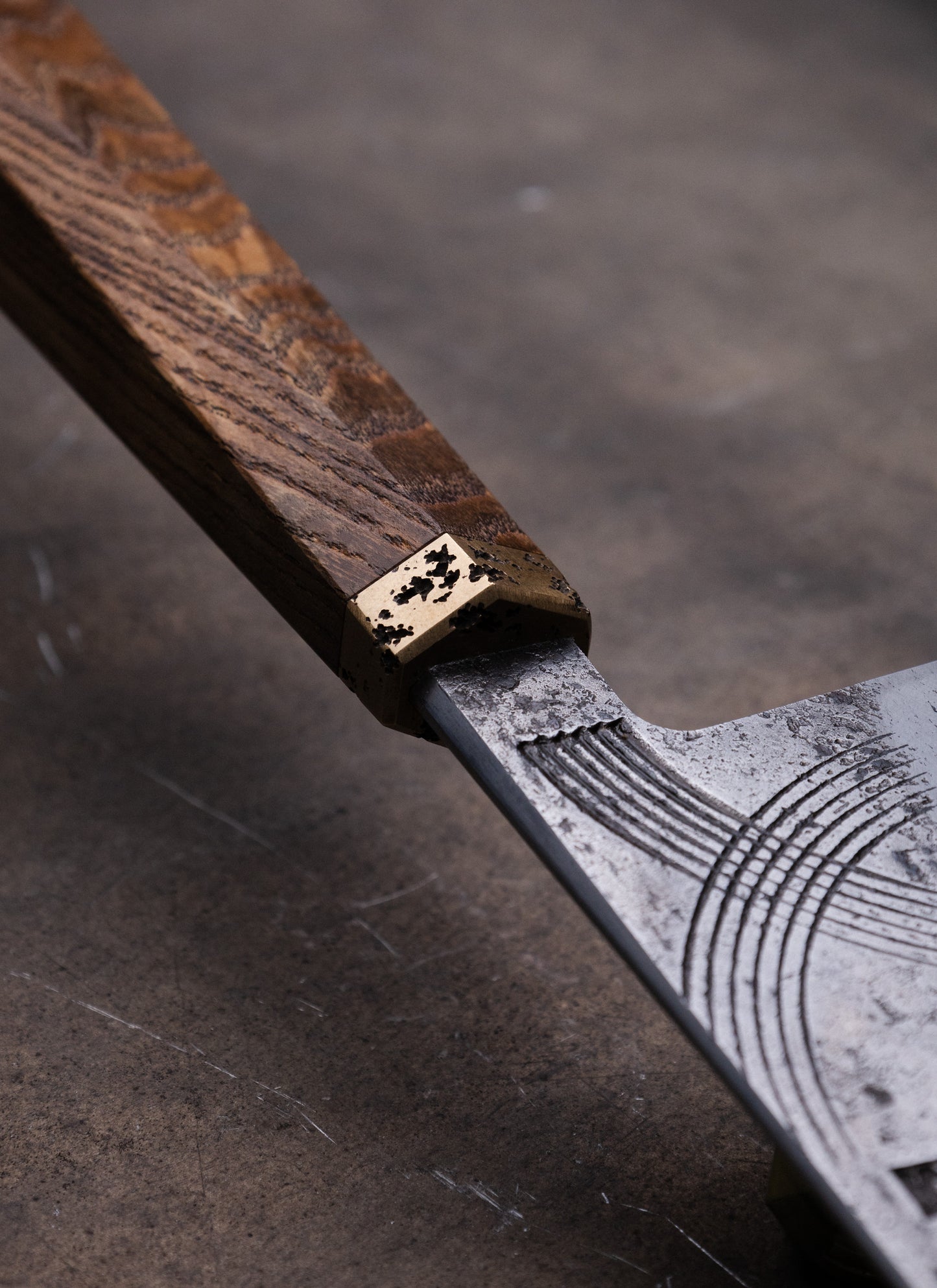 240mm wrought San Mai gyuto