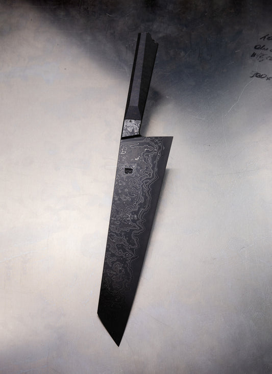 245mm damascus integral kiritsuke