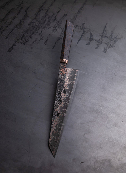 250mm copper damascus gyuto