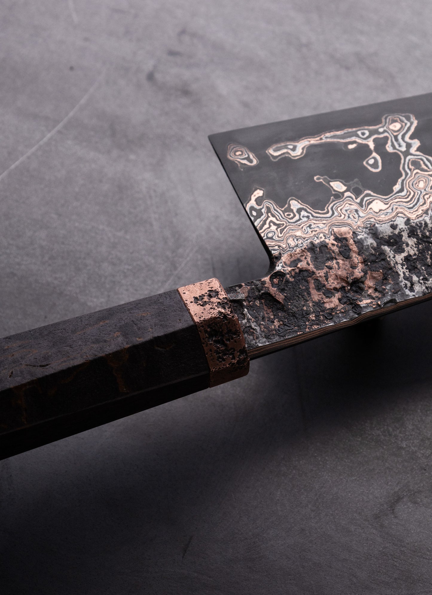 250mm copper damascus gyuto