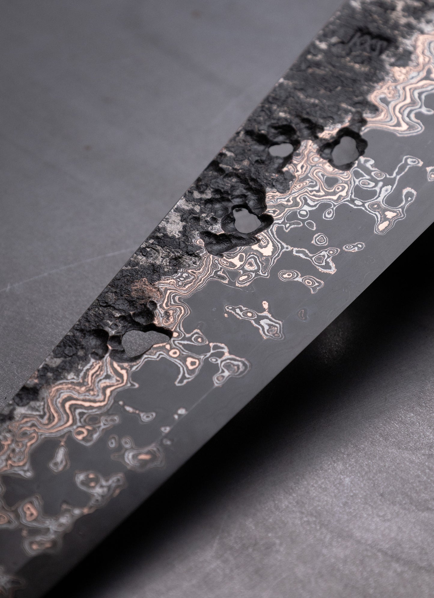 250mm copper damascus gyuto