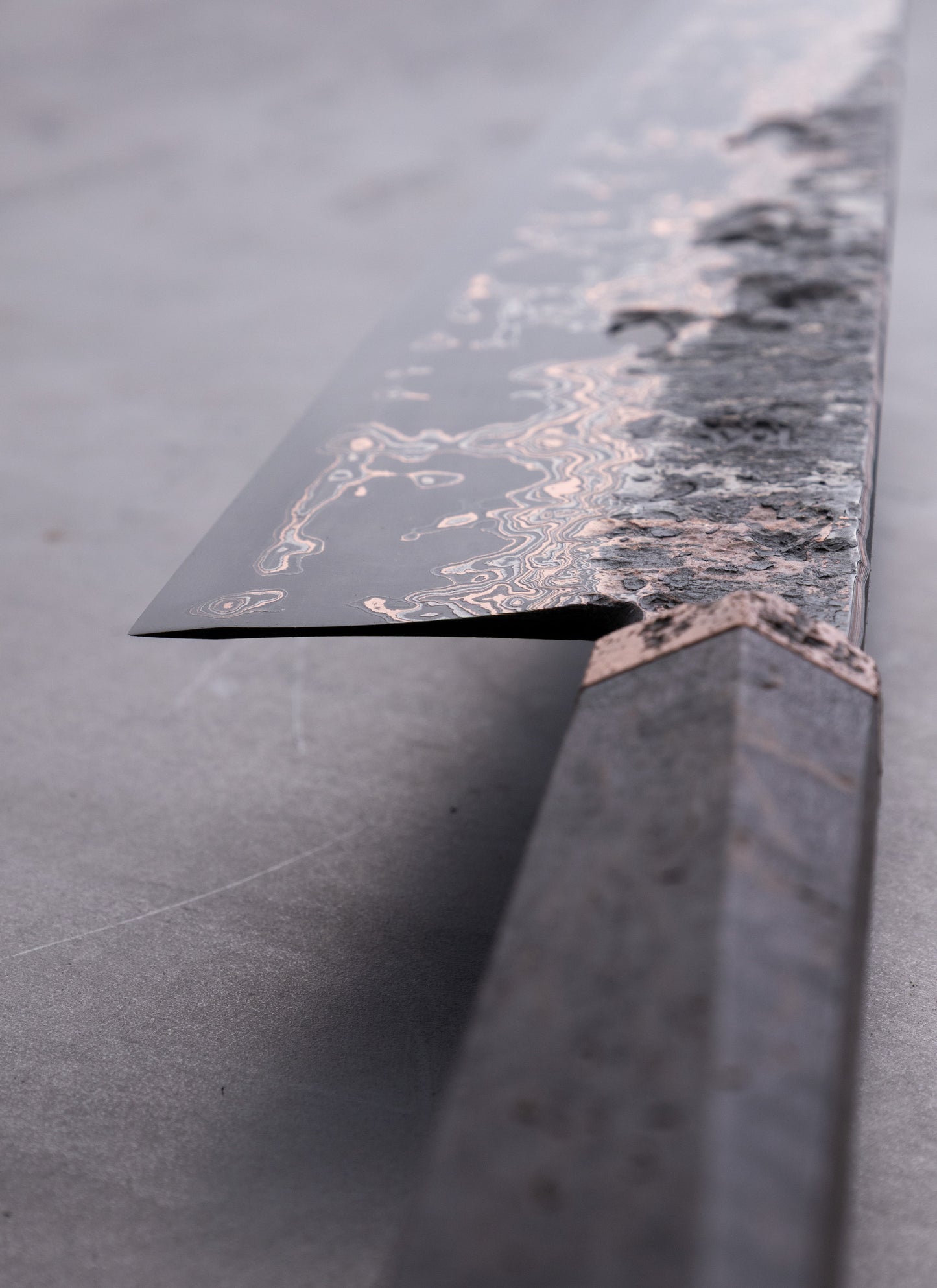 250mm copper damascus gyuto